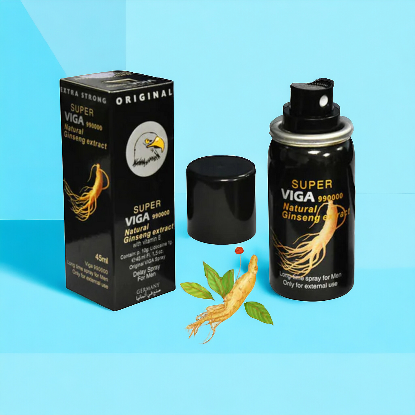 Super Viga 990000 Natural Ginseng Extract Long Time Spray For Men (45 ml)