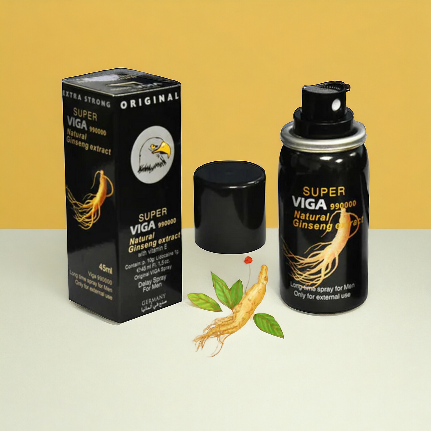 Super Viga 990000 Natural Ginseng Extract Long Time Spray For Men (45 ml)