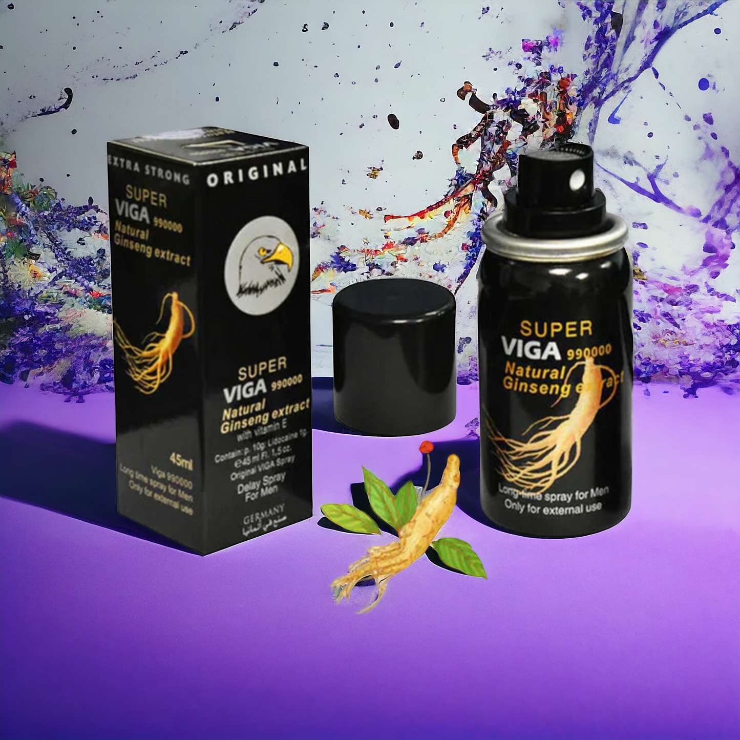 Super Viga 990000 Natural Ginseng Extract Long Time Spray For Men (45 ml)