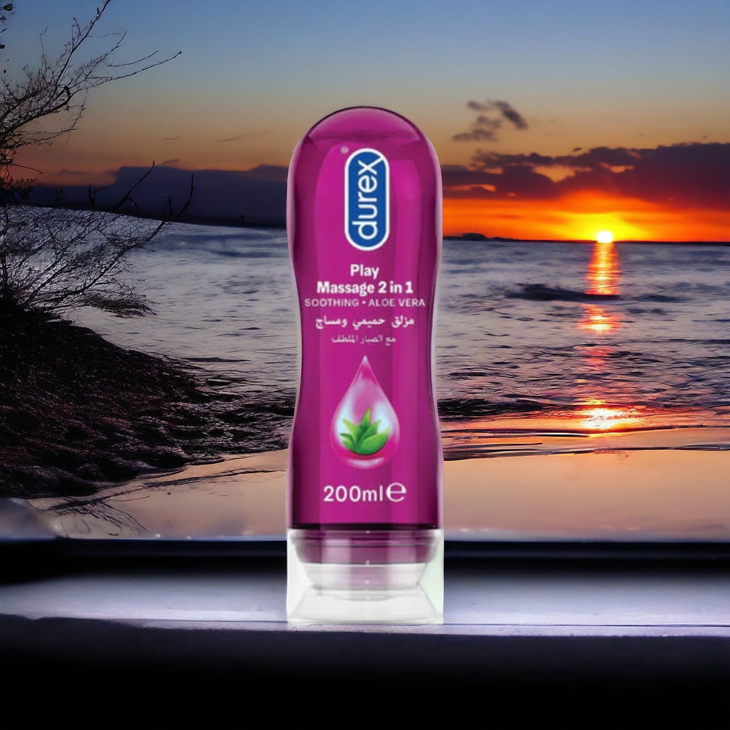 Durex Play Massage 2-In-1 Intimate Lube & Massage Gel, Aloe Vera, 200ml