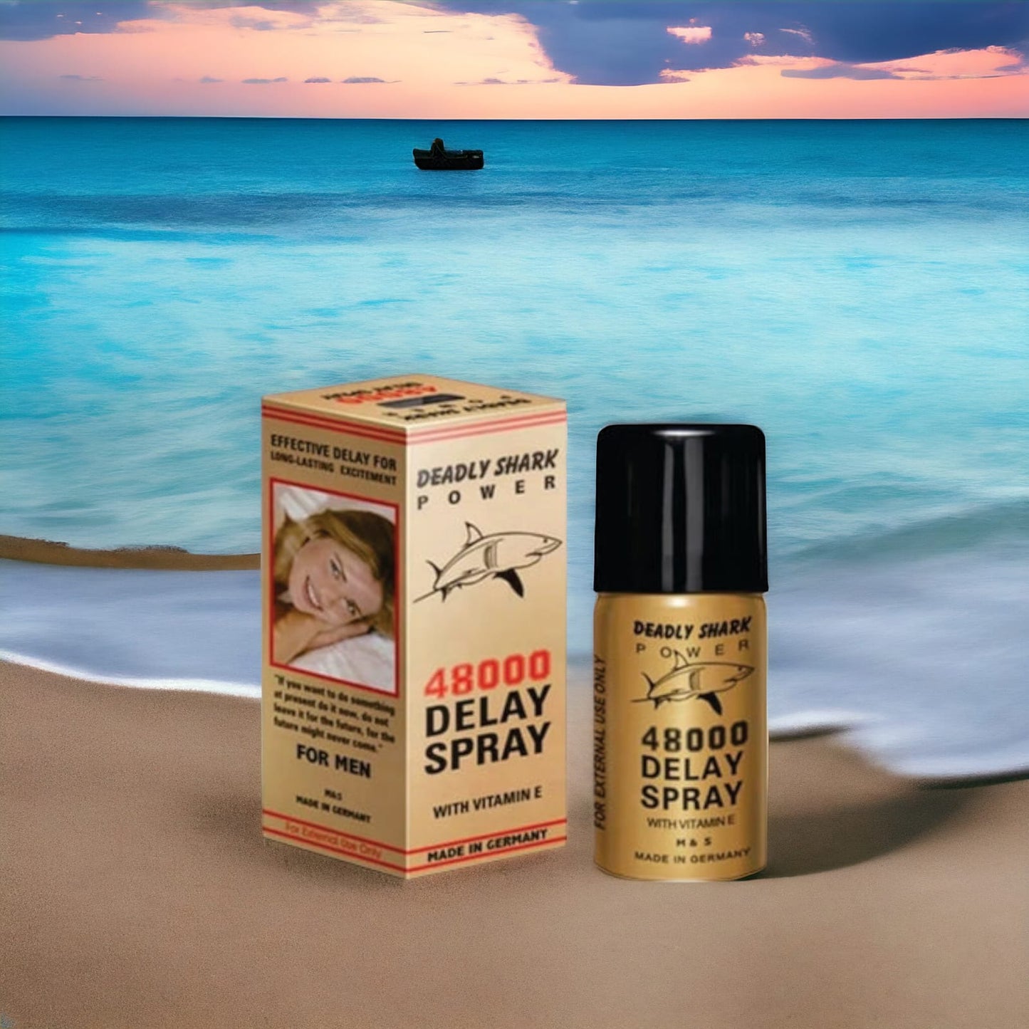 Deadly Shark Power 48000 Long Time Spray For Men - 45 ml