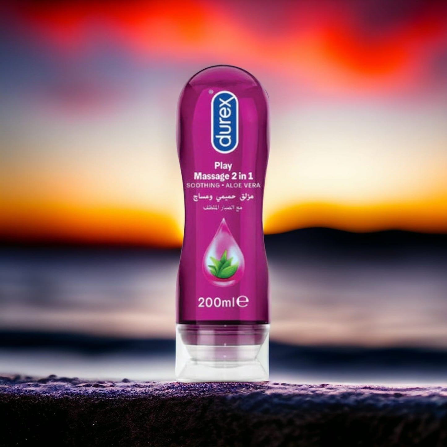 Durex Play Massage 2-In-1 Intimate Lube & Massage Gel, Aloe Vera, 200ml